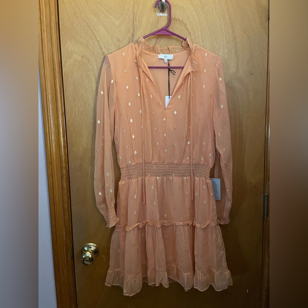 Peach Boho Style Dress